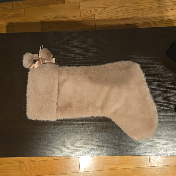 Victoria Secret Blush faux fur Christmas Stocking - Picture 2 of 3